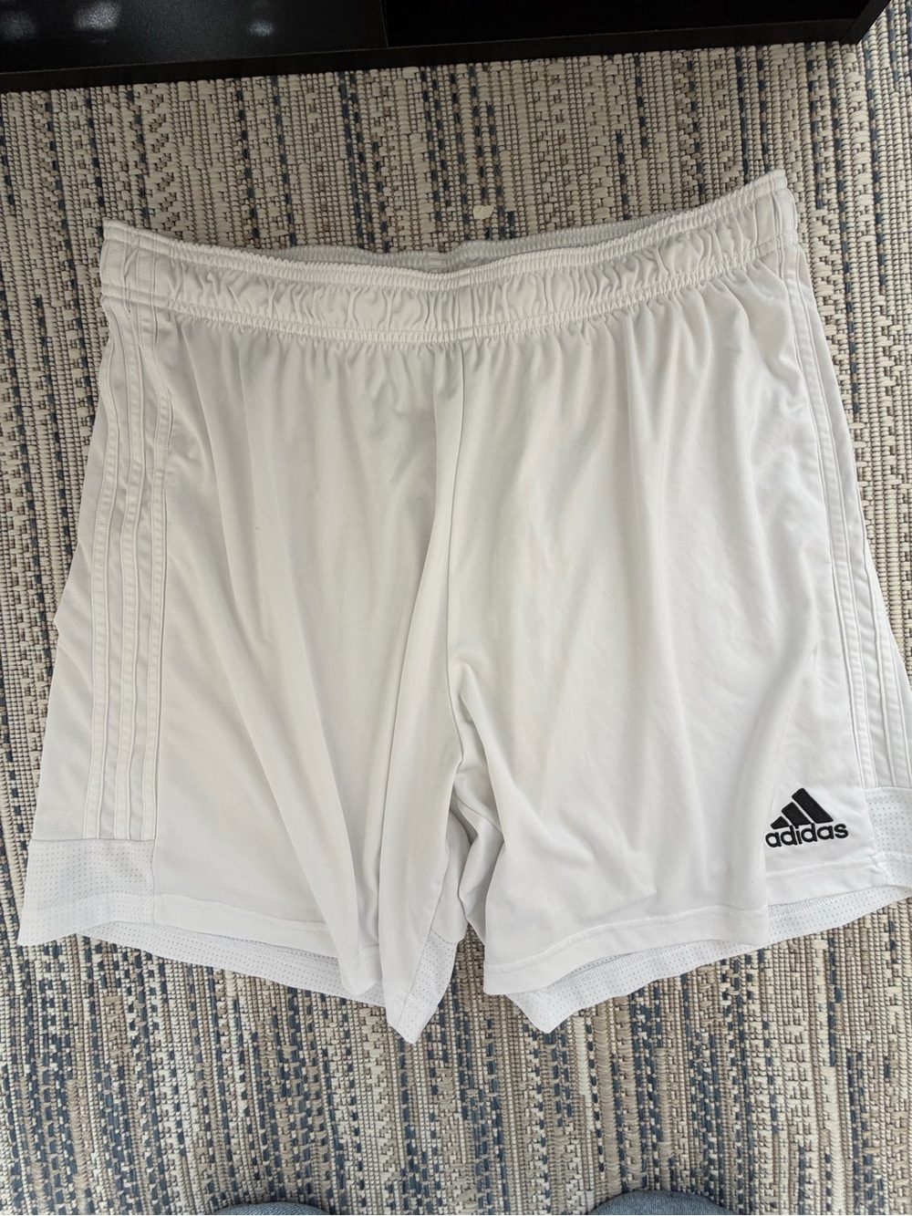 Adidas Aeroready White 3 Stripe Athletic Shorts DW9146